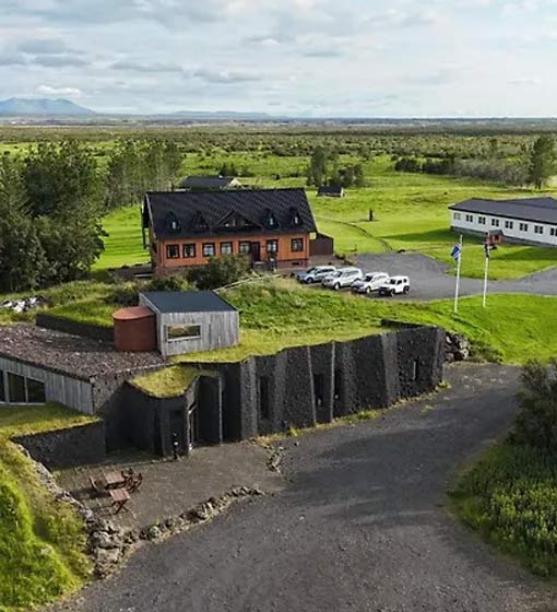 Charming rural Icelandic lodge on quiet countryside roads near route 26 in Iceland